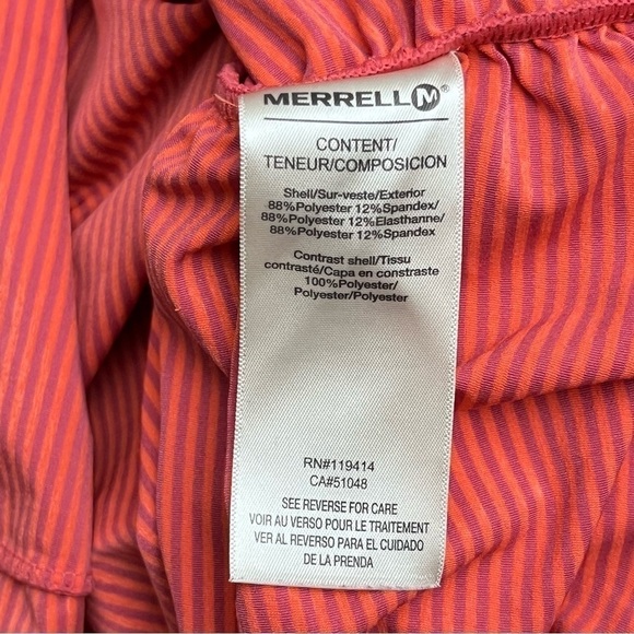 Merrell Coral striped Lilac Lace Racerback Tank Size Small - Picture 9 of 9